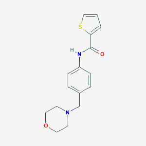 molecular formula C16H18N2O2S B283751 N-[4-(morpholin-4-ylmethyl)phenyl]thiophene-2-carboxamide 
