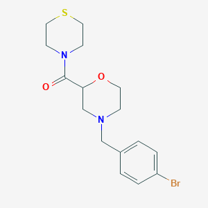 [4-[(4-Bromophenyl)methyl]morpholin-2-yl]-thiomorpholin-4-ylmethanone