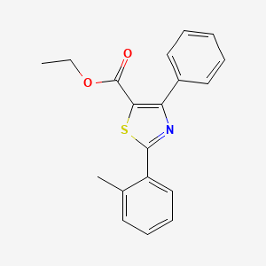 Ethyl 2-(2-tolyl)-4-phenylthiazole-5-carboxylate