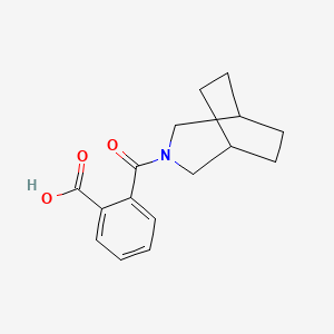 molecular formula C16H19NO3 B2837530 2-(3-Azabicyclo[3.2.2]nonane-3-carbonyl)benzoic acid CAS No. 1225-83-8