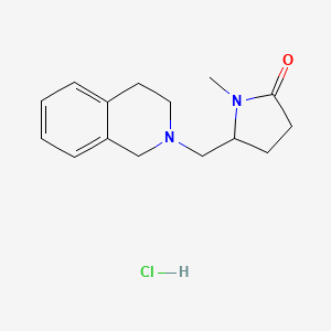 1-Methyl-5-[(1,2,3,4-tetrahydroisoquinolin-2-yl)methyl]pyrrolidin-2-one hydrochloride
