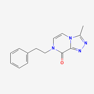3-Methyl-7-(2-phenylethyl)-[1,2,4]triazolo[4,3-a]pyrazin-8-one