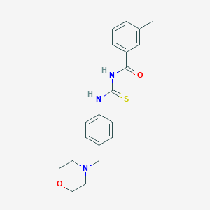 N-(3-methylbenzoyl)-N'-[4-(4-morpholinylmethyl)phenyl]thiourea
