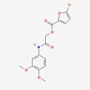 molecular formula C15H14BrNO6 B2837551 [(3,4-Dimethoxyphenyl)carbamoyl]methyl 5-bromofuran-2-carboxylate CAS No. 733007-18-6