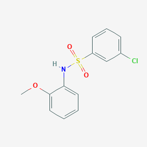 molecular formula C13H12ClNO3S B2837555 3-chloro-N-(2-methoxyphenyl)benzenesulfonamide CAS No. 670271-55-3