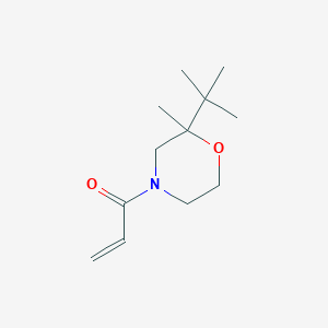 molecular formula C12H21NO2 B2837576 1-(2-Tert-butyl-2-methylmorpholin-4-yl)prop-2-en-1-one CAS No. 2361656-26-8