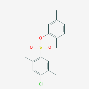 molecular formula C16H17ClO3S B2837578 2,5-Dimethylphenyl 4-chloro-2,5-dimethylbenzene-1-sulfonate CAS No. 2361750-44-7