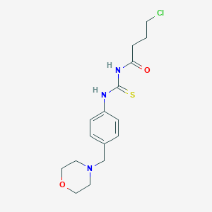 molecular formula C16H22ClN3O2S B283760 4-chloro-N-[[4-(morpholin-4-ylmethyl)phenyl]carbamothioyl]butanamide 