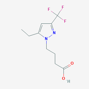 4-[5-ethyl-3-(trifluoromethyl)-1H-pyrazol-1-yl]butanoic acid
