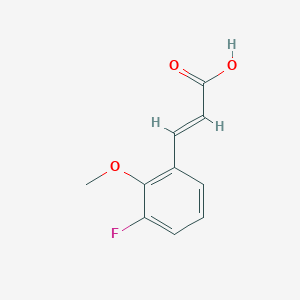 molecular formula C10H9FO3 B2837612 3-Fluoro-2-methoxycinnamic acid CAS No. 1092460-67-7; 1548942-24-0