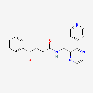 molecular formula C20H18N4O2 B2837617 4-oxo-4-phenyl-N-{[3-(pyridin-4-yl)pyrazin-2-yl]methyl}butanamide CAS No. 2097903-46-1