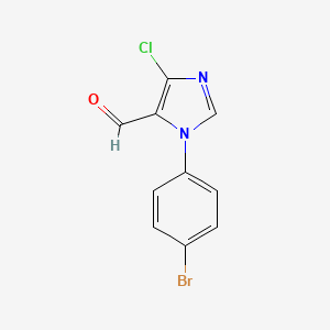 1-(4-Bromophenyl)-4-chloro-1h-imidazole-5-carbaldehyde