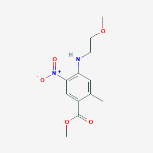 Methyl 4-[(2-methoxyethyl)amino]-2-methyl-5-nitrobenzoate