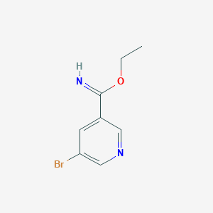 molecular formula C8H9BrN2O B2837622 Ethyl 5-bromopyridine-3-carboximidate CAS No. 57871-11-1