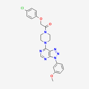 2-(4-chlorophenoxy)-1-(4-(3-(3-methoxyphenyl)-3H-[1,2,3]triazolo[4,5-d]pyrimidin-7-yl)piperazin-1-yl)ethanone