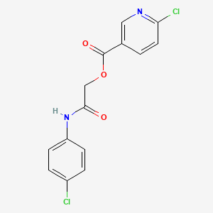 [(4-Chlorophenyl)carbamoyl]methyl 6-chloropyridine-3-carboxylate