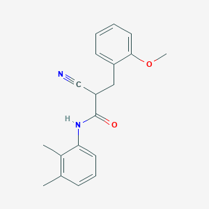 molecular formula C19H20N2O2 B2837631 2-cyano-N-(2,3-dimethylphenyl)-3-(2-methoxyphenyl)propanamide CAS No. 1260906-24-8