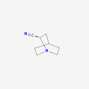 (2S)-1-azabicyclo[2.2.2]octane-2-carbonitrile