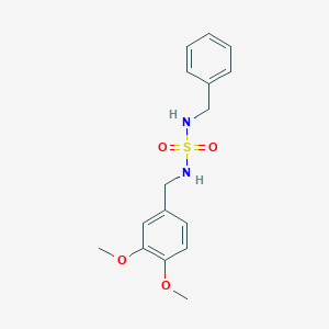 molecular formula C16H20N2O4S B2837644 N-benzyl-N'-(3,4-dimethoxybenzyl)sulfamide CAS No. 143836-84-4