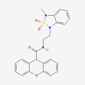 N-(2-(3-methyl-2,2-dioxidobenzo[c][1,2,5]thiadiazol-1(3H)-yl)ethyl)-9H-xanthene-9-carboxamide