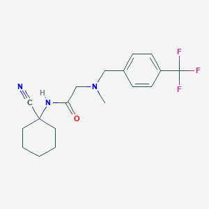 N-(1-cyanocyclohexyl)-2-[methyl({[4-(trifluoromethyl)phenyl]methyl})amino]acetamide