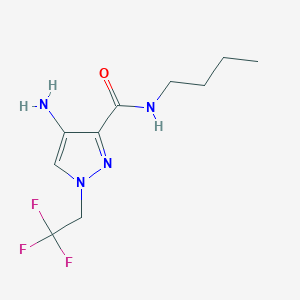 4-Amino-N-butyl-1-(2,2,2-trifluoroethyl)-1H-pyrazole-3-carboxamide