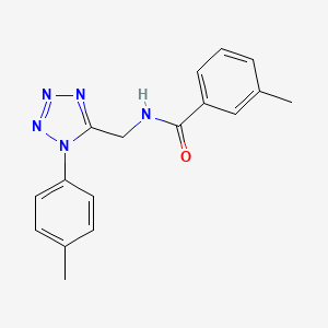 3-methyl-N-((1-(p-tolyl)-1H-tetrazol-5-yl)methyl)benzamide
