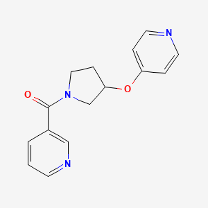 Pyridin-3-yl(3-(pyridin-4-yloxy)pyrrolidin-1-yl)methanone