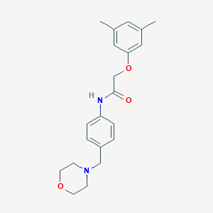 molecular formula C21H26N2O3 B283769 2-(3,5-dimethylphenoxy)-N-[4-(morpholin-4-ylmethyl)phenyl]acetamide 