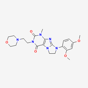 8-(2,4-dimethoxyphenyl)-1-methyl-3-(2-morpholinoethyl)-7,8-dihydro-1H-imidazo[2,1-f]purine-2,4(3H,6H)-dione