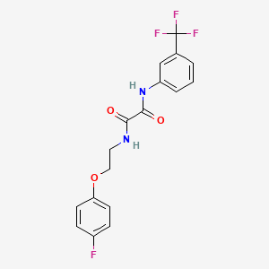 molecular formula C17H14F4N2O3 B2837707 N1-(2-(4-fluorophenoxy)ethyl)-N2-(3-(trifluoromethyl)phenyl)oxalamide CAS No. 1207007-38-2