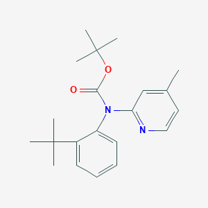 molecular formula C21H28N2O2 B2837709 Tert-butyl N-(2-tert-butylphenyl)-N-(4-methylpyridin-2-yl)carbamate CAS No. 1260678-74-7