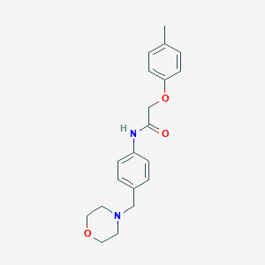 2-(4-methylphenoxy)-N-[4-(4-morpholinylmethyl)phenyl]acetamide