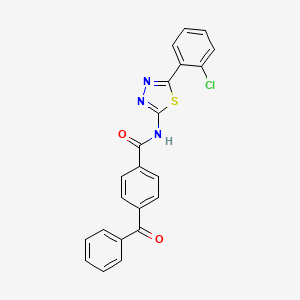 molecular formula C22H14ClN3O2S B2837722 4-苯甲酰-N-[5-(2-氯苯基)-1,3,4-噻二唑-2-基]苯甲酰胺 CAS No. 392241-58-6