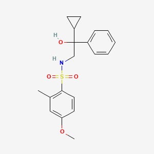N-(2-cyclopropyl-2-hydroxy-2-phenylethyl)-4-methoxy-2-methylbenzenesulfonamide
