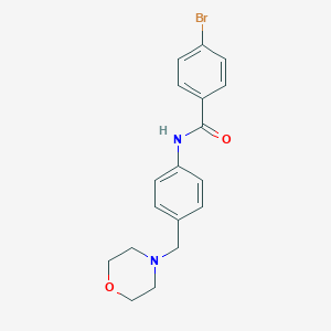 molecular formula C18H19BrN2O2 B283776 4-bromo-N-[4-(morpholin-4-ylmethyl)phenyl]benzamide 