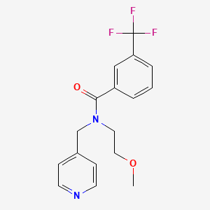 N-(2-methoxyethyl)-N-(pyridin-4-ylmethyl)-3-(trifluoromethyl)benzamide