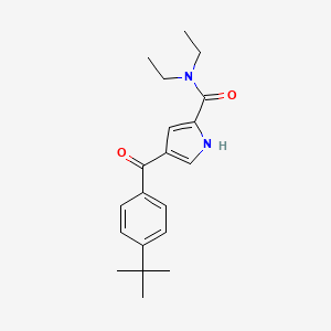 molecular formula C20H26N2O2 B2837778 4-(4-tert-butylbenzoyl)-N,N-diethyl-1H-pyrrole-2-carboxamide CAS No. 439111-57-6