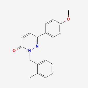 6-(4-Methoxyphenyl)-2-[(2-methylphenyl)methyl]pyridazin-3-one