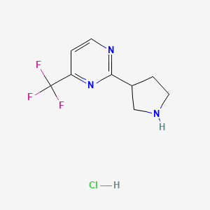 2-(Pyrrolidin-3-yl)-4-(trifluoromethyl)pyrimidine hydrochloride