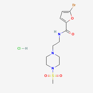 5-bromo-N-(2-(4-(methylsulfonyl)piperazin-1-yl)ethyl)furan-2-carboxamide hydrochloride
