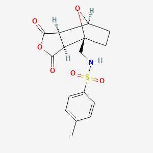 N-{[(1R,2S,6R,7S)-3,5-dioxo-4,10-dioxatricyclo[5.2.1.0^{2,6}]decan-1-yl]methyl}-4-methylbenzene-1-sulfonamide
