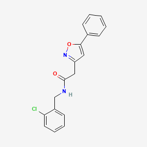 N-(2-chlorobenzyl)-2-(5-phenylisoxazol-3-yl)acetamide