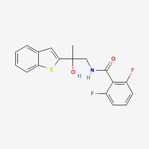 N-(2-(benzo[b]thiophen-2-yl)-2-hydroxypropyl)-2,6-difluorobenzamide