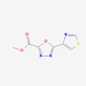 B2837832 Methyl 5-(thiazol-4-yl)-1,3,4-oxadiazole-2-carboxylate CAS No. 1564790-64-2