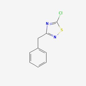 molecular formula C9H7ClN2S B2837839 3-Benzyl-5-chloro-1,2,4-thiadiazole CAS No. 99067-57-9