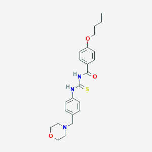 N-(4-butoxybenzoyl)-N'-[4-(4-morpholinylmethyl)phenyl]thiourea
