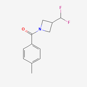 molecular formula C12H13F2NO B2837865 (3-(Difluoromethyl)azetidin-1-yl)(p-tolyl)methanone CAS No. 2310156-57-9