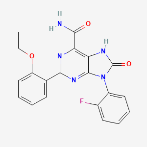2-(2-ethoxyphenyl)-9-(2-fluorophenyl)-8-oxo-8,9-dihydro-7H-purine-6-carboxamide