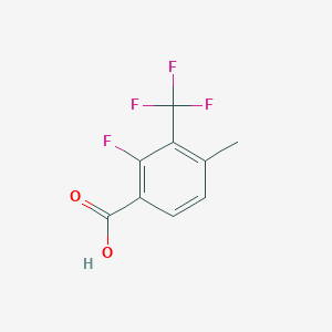 molecular formula C9H6F4O2 B2837890 2-氟-4-甲基-3-(三氟甲基)苯甲酸 CAS No. 1824048-54-5